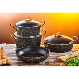 Oms 3037 9 Parça Avangarde Granit Tencere Takımı