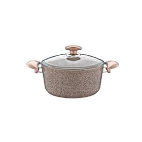 Oms 3110 Collection 24X12 CM Kahverengi Granit Derin Tencere