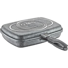 Oms 3215 Granit Gri 36 cm Çift Taraflı Tava