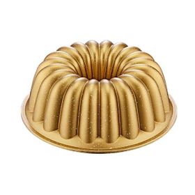 Oms 3288 25 cm Gold Döküm Granit Dilimli Kek Kalıbı