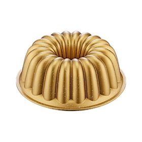 Oms 3288 25 cm Gold Döküm Granit Dilimli Kek Kalıbı