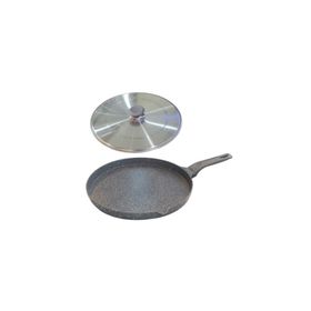 Oms 3293 Siyah 34 cm Döküm Gözleme Balık Tavası