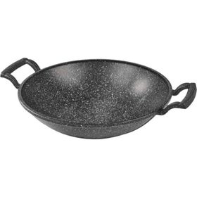 Oms 34 cm Granit Döküm Saç Tava siyah
