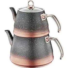 Oms 4pcs Granit Cam Kapak M Boy Çaydanlık