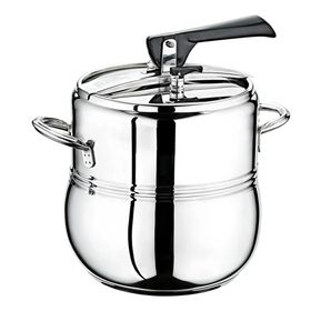 Oms 5104 Paslanmaz 5104 2 Parça Klasik Güveç 22 cm 5 lt Düdüklü Tencere