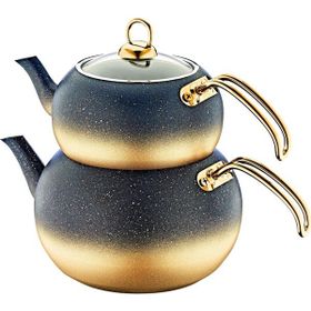 Oms 8210 Gold 4 Parça Büyük Boy L Granit Küre Çaydanlık