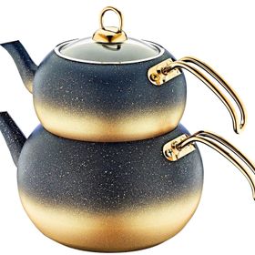 Oms 8210 Gold 4 Parça Büyük Boy L Granit Küre Çaydanlık