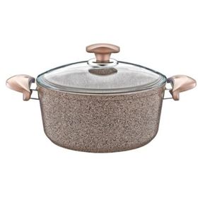 Oms Collection 26X12,5 cm Granit Kahverengi Derin Tencere