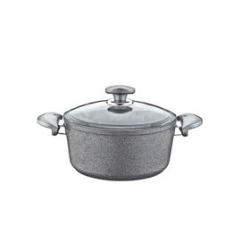 Oms Collection 28x13 cm Gri Granit Derin Tencere