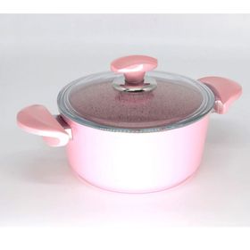 Oms Collection 3110 2 Parça Bio Granit 28x13 cm Pembe Derin Tencere
