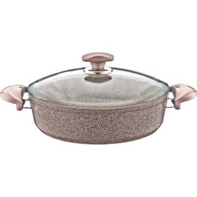Oms GR204 Granit Gri 30 cm Kısa Tencere