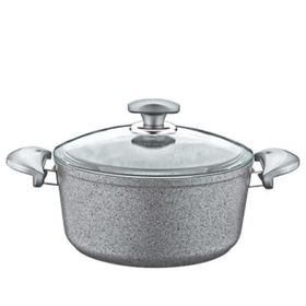 Oms Granit Gri 20 cm Derin Tencere