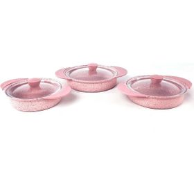 Oms Pembe 3015 6 Parça Granit Sahan Set