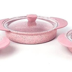 Oms Pembe 3015 6 Parça Granit Sahan Set