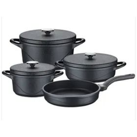 Oms Quartz Prime 7 Parça Bio Granit Döküm Tencere Tava Seti