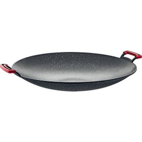 Oms Siyah 40 cm Granit Saç Kavurma Tava