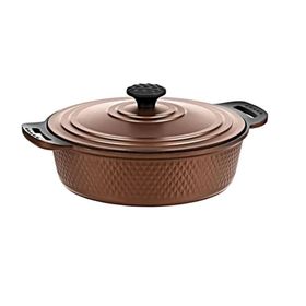 Oms Triana 3536 7 Parça Bronz Biogranit Döküm Tencere Tava Seti