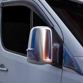 Omsa 2 Parça Abs 2006-2018 Arası Mercedes Sprinter Saten Krom Ayna Kapağı