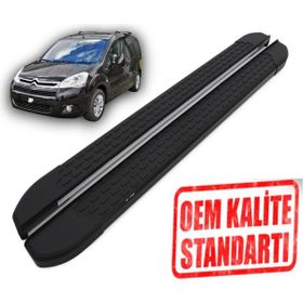 Omsa Berlingo 2008-2018 Araca Özel Nevada Siyah Yan Basamak