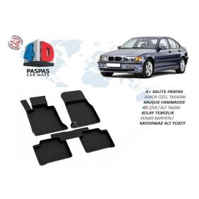 Omsa Bmw E46 3 Serisi 4D Siyah 1998-2005 Arası Havuzlu Paspas