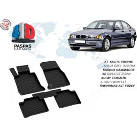 Omsa Bmw E46 3 Serisi 4D Siyah 1998-2005 Arası Havuzlu Paspas