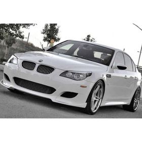 Omsa Bmw E60 5 Serisi 2003-2010 Piano Black Flaplı Ön Lip