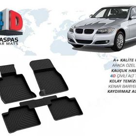 Omsa Bmw E90 3 Serisi 4D Siyah 2005-2010 Arası Havuzlu Paspas