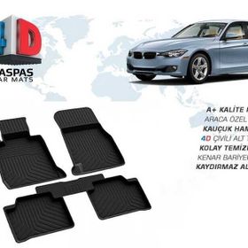 Omsa Bmw F30 3 Serisi 4D Siyah 2011 ve Sonrası Havuzlu Paspas