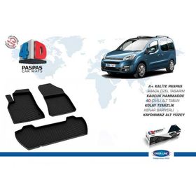 Omsa Citroen Berlingo 2 4D Siyah 2008-2018 Arası Havuzlu Paspas