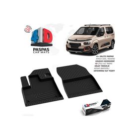 Omsa Citroen Berlingo 3 Siyah Ön 2 Parça 2019 ve Sonrası 4D Paspas