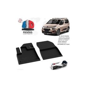 Omsa Citroen Berlingo 3 Siyah Ön 2 Parça 2019 ve Sonrası 4D Paspas