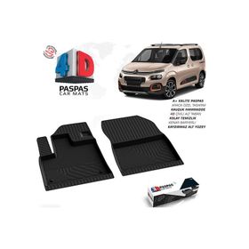 Omsa Citroen Berlingo 3 Siyah Ön 2 Parça 2019 ve Sonrası 4D Paspas