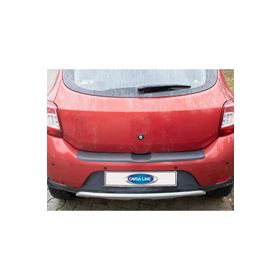 Omsa Dacia Sandero Stepway 2012 ve Sonrası Parlak Plastik Arka Tampon Eşiği