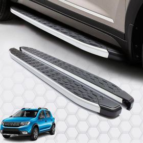 Omsa Dacia Sandero Stepway Blackline Alüminyum 2012-2020 Arası Yan Basamak