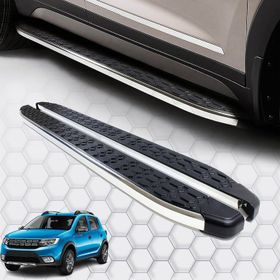 Omsa Dacia Sandero Stepway Blackline Krom 2012-2020 Arası Yan Basamak