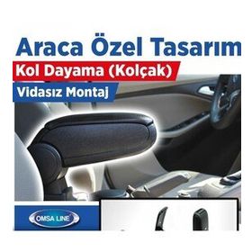 Omsa Fiat 500L Siyah 2013-2017 Kol Dayama Kolçak
