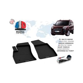 Omsa Fiat Doblo 2 Siyah Ön 2 Parça 2010 ve Sonrası 4D Paspas