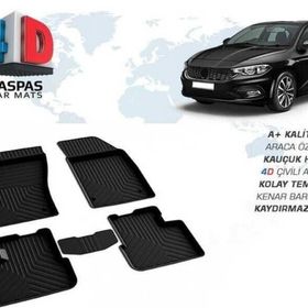 Omsa Fiat Egea Sedan 4D Siyah 2016 ve Sonrası Havuzlu Paspas