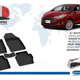 Omsa Ford Fiesta 4D Siyah 2009-2015 Arası Havuzlu Paspas