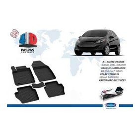 Omsa Ford Fiesta 7 4D Siyah 2018 ve Sonrası Havuzlu Paspas