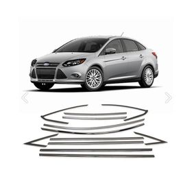 Omsa Ford Focus 3 HB 12 Parça 2011-2017 Arası Krom Cam Çerçevesi