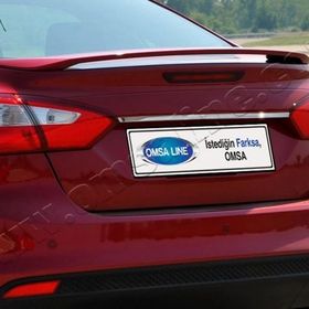 Omsa Ford Focus 3 Sedan 2011-2018 Arası Siyah Krom Bagaj Alt Çıtası