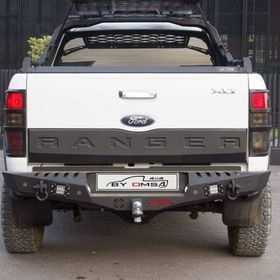 Omsa Ford Ranger Dakar 2011 ve Sonrası Ledli Sensörlü Çelik Arka Tampon