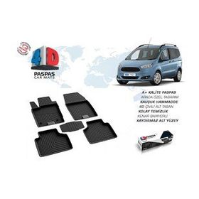 Omsa Ford Tourneo Courier 4D Siyah 2018 ve Sonrası Havuzlu Paspas