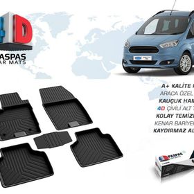 Omsa Ford Tourneo Courier 4D Siyah 2018 ve Sonrası Havuzlu Paspas