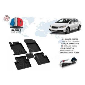 Omsa Honda Civic Fb7 4D Siyah 2012-2016 Arası Havuzlu Paspas