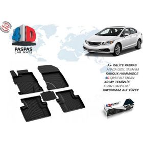Omsa Honda Civic Fb7 4D Siyah 2012-2016 Arası Havuzlu Paspas