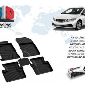 Omsa Honda Civic Fb7 4D Siyah 2012-2016 Arası Havuzlu Paspas
