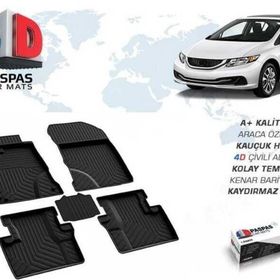 Omsa Honda Civic Fb7 4D Siyah 2012-2016 Arası Havuzlu Paspas