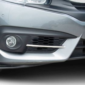 Omsa Honda Civic FC5 2016-2021 2 Parça Krom Sis Far Çıtası